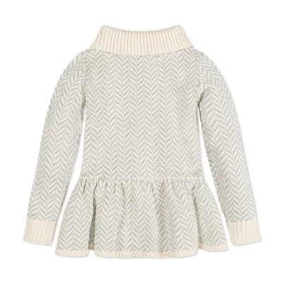 Hope & Henry Girls' Long Sleeve Flounce Collar Button Front Peplum Sweater, Infant 2 Hope & Henry Girls' Long Sleeve Flounce Collar Button Front Peplum Sweater, Infant - Image 2
