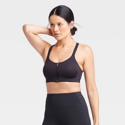 Women's High Support Zip-Front Sports Bra - All In Motion™ 2 Women's High Support Zip-Front Sports Bra - All In Motion™ - Image 2