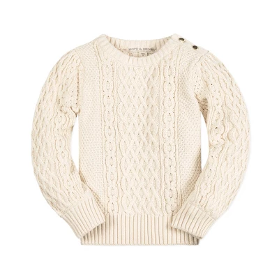 Hope & Henry Girls' Long Sleeve Cable Knit Fisherman Sweater, Infant 8 Hope & Henry Girls' Long Sleeve Cable Knit Fisherman Sweater, Infant - Image 8