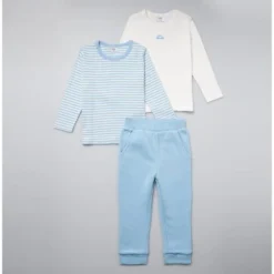 Stellou & Friends Cotton Blue And White 3 Piece Clothing Set For Newborns, Babies And Toddlers -ActiveMode Sales Store GUEST e97bb6e9 08e5 4d8b a3c2 5b81f555a752