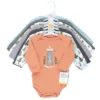 Hudson Baby Cotton Long-Sleeve Bodysuits 7pk, Woodland Friends