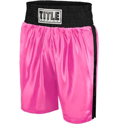 Title Boxing Youth Classic Edge Satin Performance Boxing Trunks 3 Title Boxing Youth Classic Edge Satin Performance Boxing Trunks - Image 3