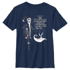 Boy's The Nightmare Before Christmas Jack Skellington Sandy Claws Logo T-Shirt -ActiveMode Sales Store GUEST eded3372 02c3 4c0a acb3 4b8e3893294e