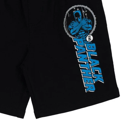 Marvel Avengers Captain America Black Panther Spider-Man Hulk French Terry 4 Pack Shorts Toddler 6 Marvel Avengers Captain America Black Panther Spider-Man Hulk French Terry 4 Pack Shorts Toddler - Image 6