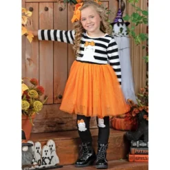 Girls How Do You Boo Striped Tutu Tunic & Legging Set - Mia Belle Girls -ActiveMode Sales Store GUEST effed7e0 fc28 4131 bea8 15b2a64121aa