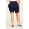 Women's Plus Size Supima® Bike Short - Navy | AVENUE