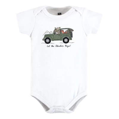 Hudson Baby Cotton Bodysuits, Animal Adventure 2 Hudson Baby Cotton Bodysuits, Animal Adventure - Image 2