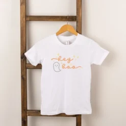 The Juniper Shop Hey Boo Ghost Kids Kids Short Sleeve Tee -ActiveMode Sales Store GUEST f37a6f50 7a58 4155 a83b 13df6c5a9e01