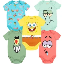 SpongeBob SquarePants Squidward Plankton Patrick 5 Pack Short Sleeve Bodysuits -ActiveMode Sales Store GUEST f46993f9 e70f 4884 ad87 43f322966e0d