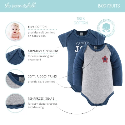 The Peanutshell Boy Stuff Newborn Layette Set For Baby Boys, 30-Pieces, Blue/Red, 0-3 Months 2 The Peanutshell Boy Stuff Newborn Layette Set For Baby Boys, 30-Pieces, Blue/Red, 0-3 Months - Image 2