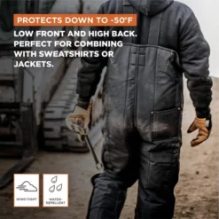 RefrigiWear Men's Iron-Tuff Insulated Low Bib Overalls -50F Cold Protection -ActiveMode Sales Store GUEST f728c03d 18b0 4fab 9678 4572128970a2