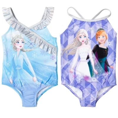 Disney Princess Anna Elsa Frozen Girls 2 Pack One Piece Bathing Suits Little Kid To Big Kid 10 Disney Princess Anna Elsa Frozen Girls 2 Pack One Piece Bathing Suits Little Kid To Big Kid - Image 10