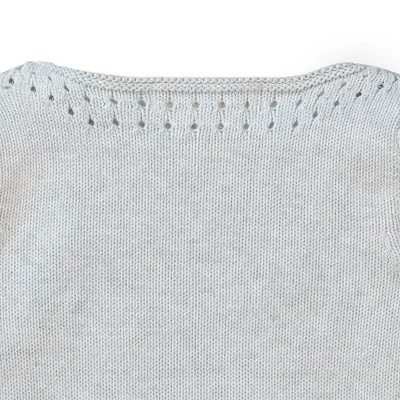 Hope & Henry Girls' Organic Cotton Pointelle Detail Sweater, Infant 2 Hope & Henry Girls' Organic Cotton Pointelle Detail Sweater, Infant - Image 2