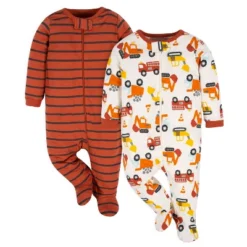 Gerber Baby Boys' Long Sleeve Sleep 'N Plays - 2-Pack -ActiveMode Sales Store GUEST f917db41 c259 4459 b478 25e6f04b6364