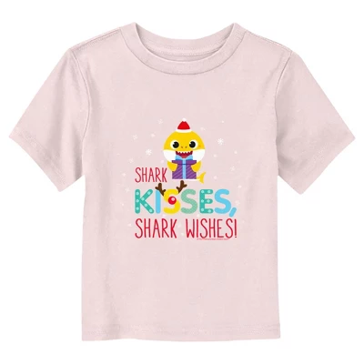Toddler's Baby Shark Kisses And Shark Wishes T-Shirt 2 Toddler's Baby Shark Kisses And Shark Wishes T-Shirt - Image 2