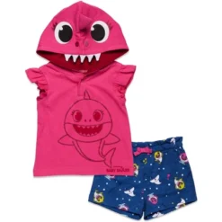 Pinkfong Baby Shark T-Shirt And French Terry Shorts Outfit Set Toddler -ActiveMode Sales Store GUEST fad8650d e2cf 4450 9b62 d0f1efdfb2ac