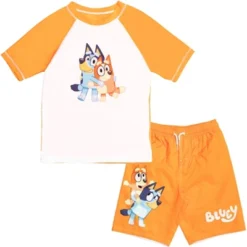 Bluey Bingo Dad Mom Pullover Rash Guard And Swim Trunks Outfit Set Toddler -ActiveMode Sales Store GUEST fb39e196 c2fe 4c53 8fc2 ccab1ddb96e1