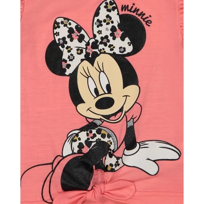 Disney Minnie Mouse Girls T-Shirt And Leggings Outfit Set Little Kid To Big Kid 6 Disney Minnie Mouse Girls T-Shirt And Leggings Outfit Set Little Kid To Big Kid - Image 6