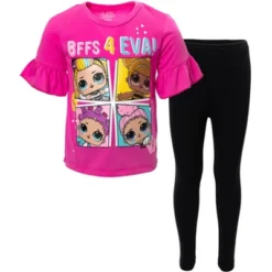 L.O.L. Surprise! Neon QT Bon Bon Diva Queen Bee Touchdown Roller Sk8er T-Shirt And Leggings Outfit Set Toddler To Big Kid -ActiveMode Sales Store GUEST ff697899 34ef 4b87 8a0c 80a429d8534e